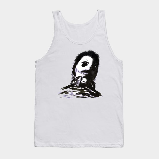 Michael Myers paint and brush Tank Top by DougSQ